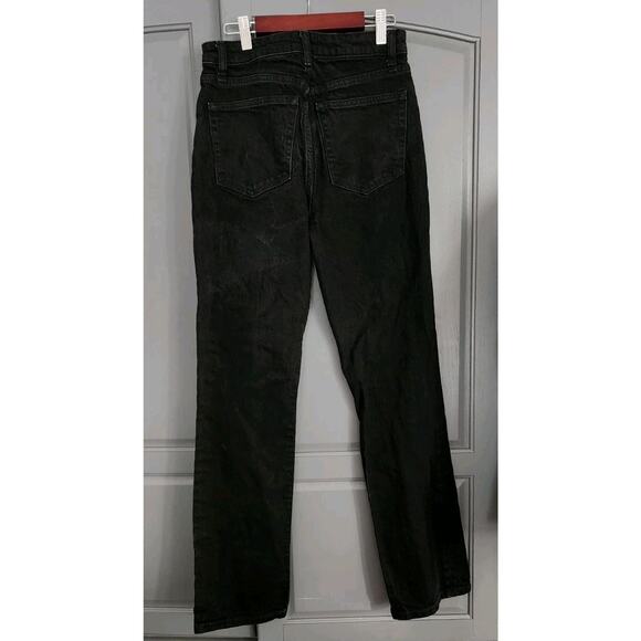Reformation Jax Stretch High Rise Waist Straight Leg Jeans Size 26 Black - Picture 4 of 5